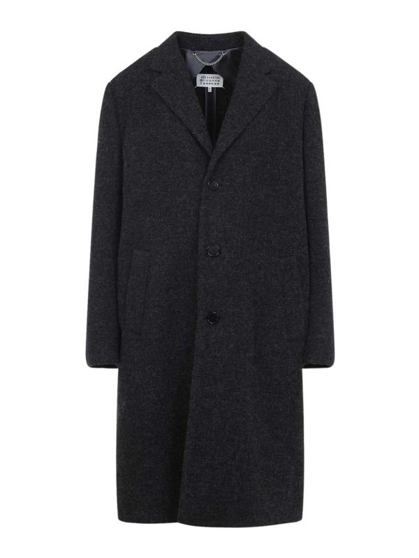 Maison Margiela: knee length coats - Virgin Wool Coat