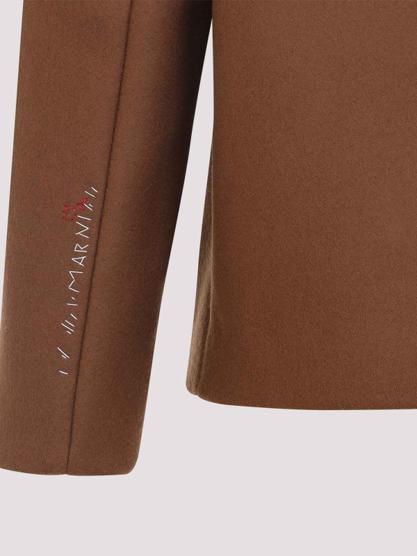 Double Splittable Wool Felt Workwear Jacket shop online: Marni