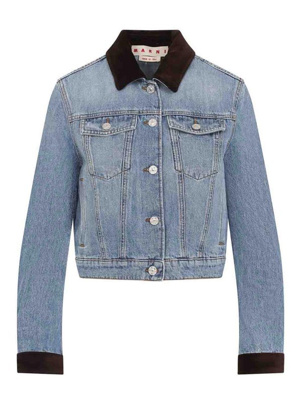 Marni: Chaquetas denim - Chaqueta Vaquera - Lavado Oscuro