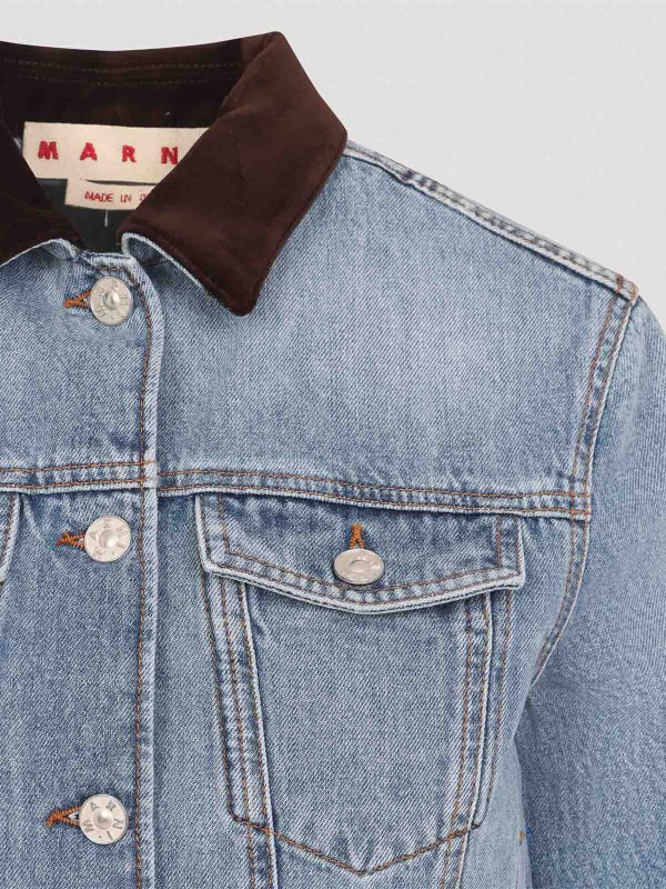 The Best Shops Marni: Chaquetas denim - Chaqueta Vaquera - Lavado Oscuro