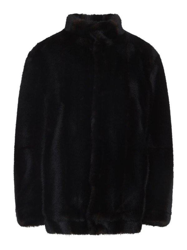 MM6 MAISON MARGIELA: Fur & Shearling Coats - Ecofur Jacket