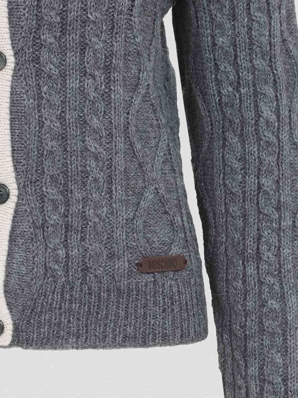 The Best Shops MOSCHINO: cardigans - Bicolor Cardigan