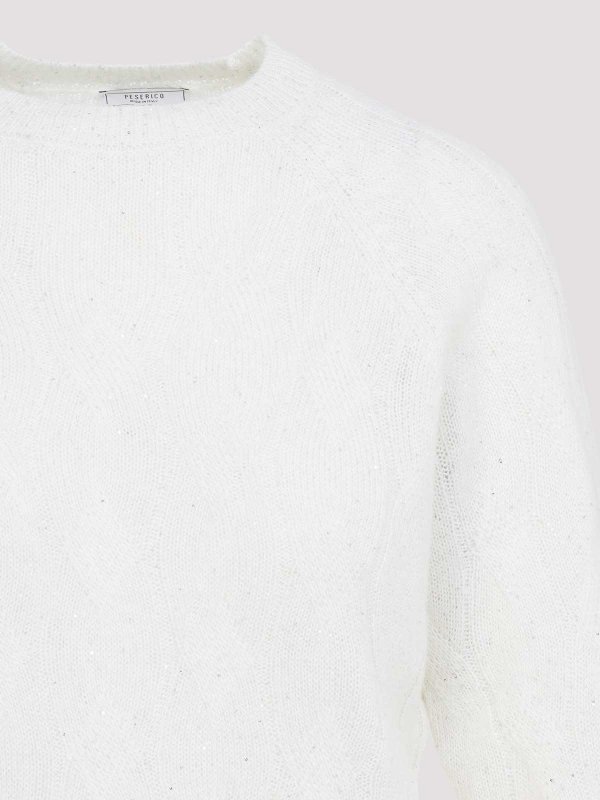 Suéter Cuello Redondo - Blanco shop online: PESERICO