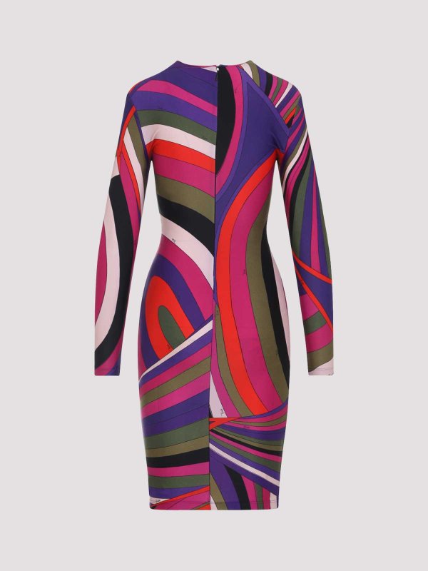 EMILIO PUCCI: Robe longueur genou online - Robe Au Genou - Multicolore