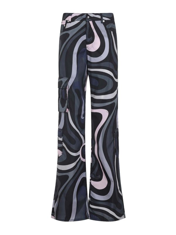 EMILIO PUCCI: flared jeans - Pants