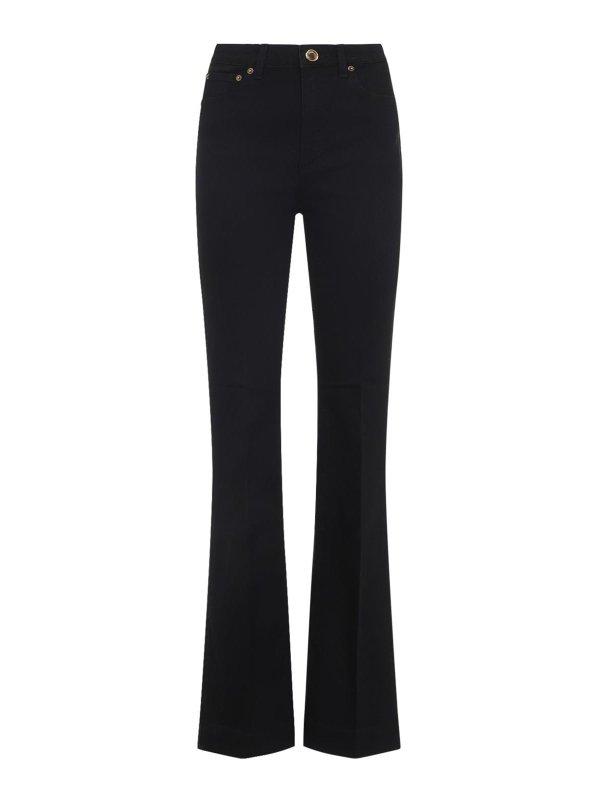 ROBERTO CAVALLI: ベルボトムジーンズ - フレアジーンズ - 黒