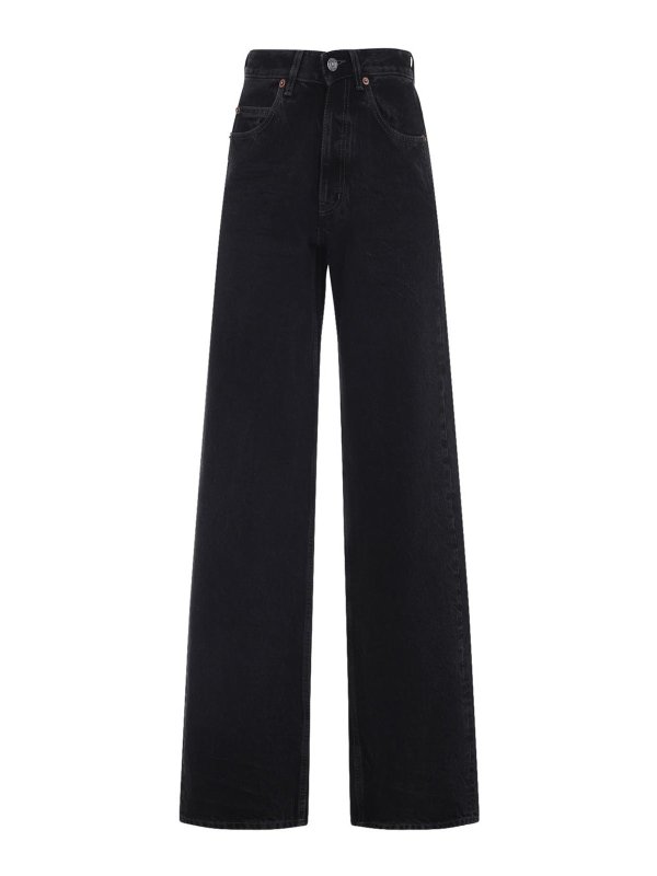 SAINT LAURENT: bootcut jeans - V Waist Baggy Jeans