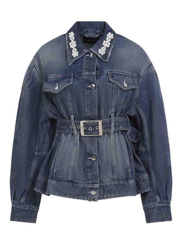 SIMONE ROCHA: casual jackets - Sculpted Belt Jacket