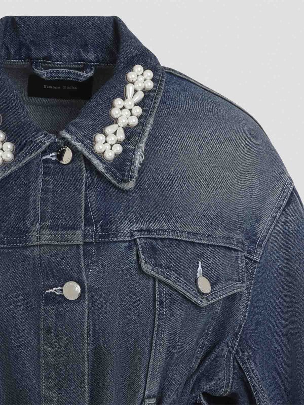 The Best Shops SIMONE ROCHA: casual jackets - Sculpted Belt Jacket