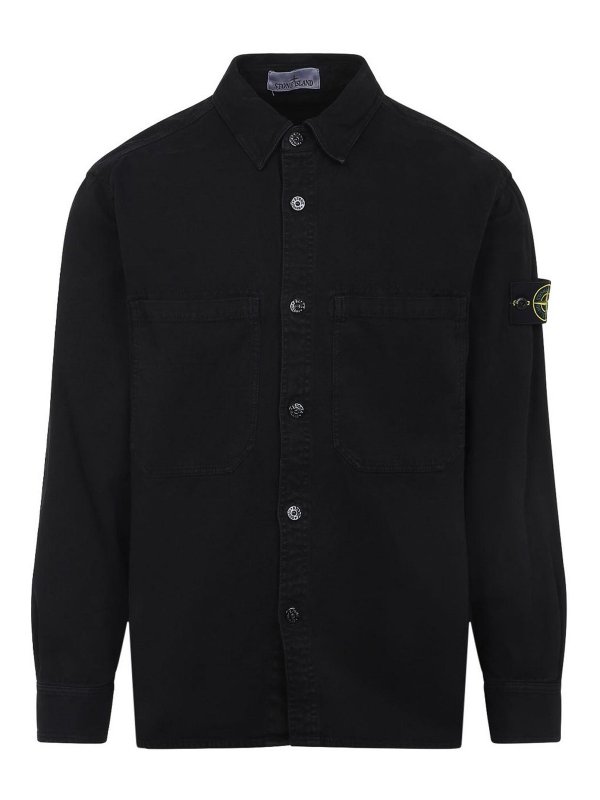 STONE ISLAND: Chemises - Chemise - Noir