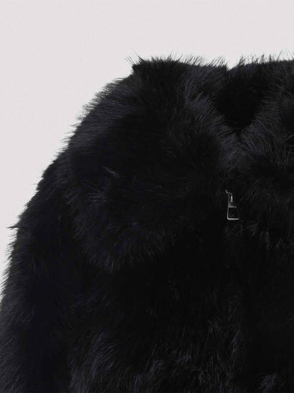THE FRANKIE SHOP: 毛皮＆シアリングコート online - 毛皮/ムートンコート - 黒