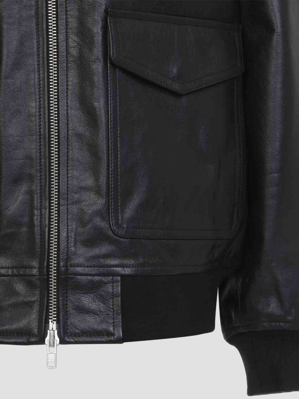 The Best Shops THE FRANKIE SHOP: leather jacket - Viper Leather Jacket