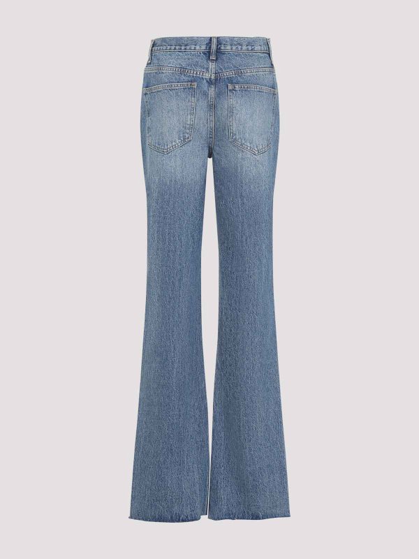 THE FRANKIE SHOP: Jeans patte d