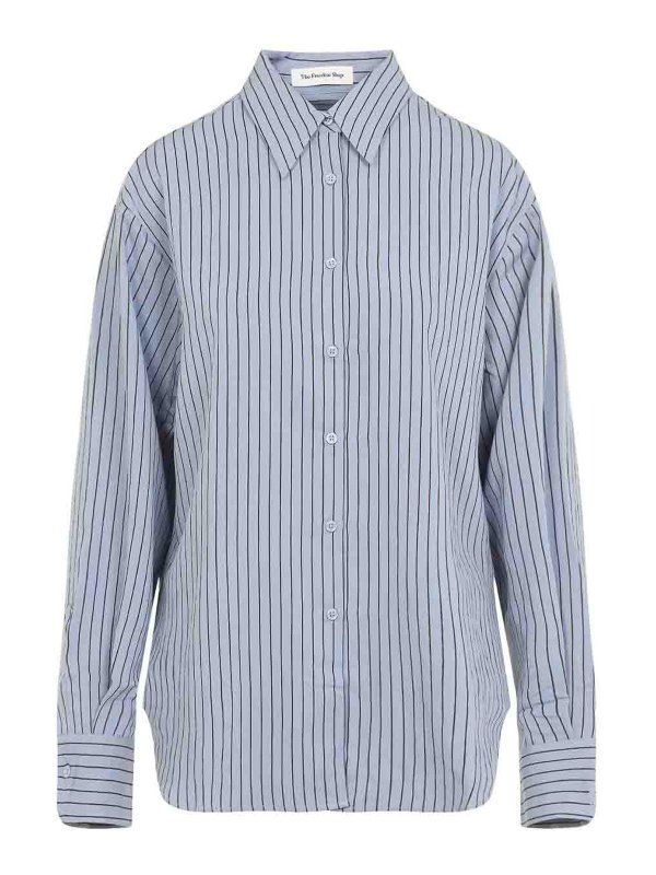 THE FRANKIE SHOP: shirts - Peri Striped Shirt