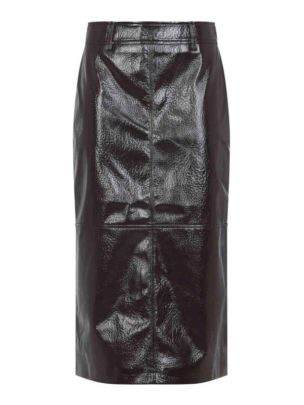 THE FRANKIE SHOP: ニーレングススカート＆ミディ丈 - 膝丈/ミディスカート - ブラウン