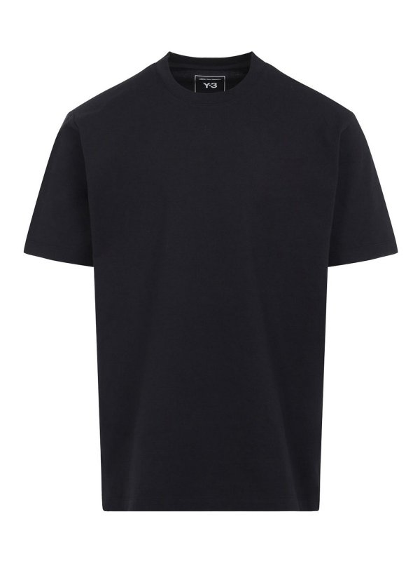 Y-3: Camisetas - Camiseta - Negro