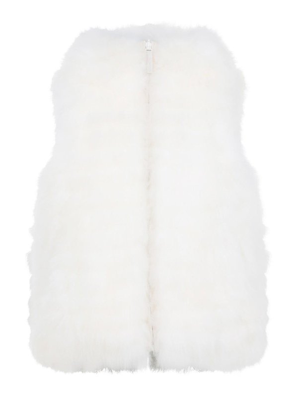 YVES SALOMON: Lederjacken - Lederjacke - Weiß