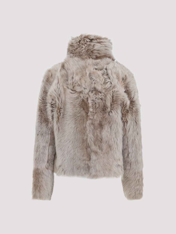 YVES SALOMON: レザージャケット online - レザージャケット - 白