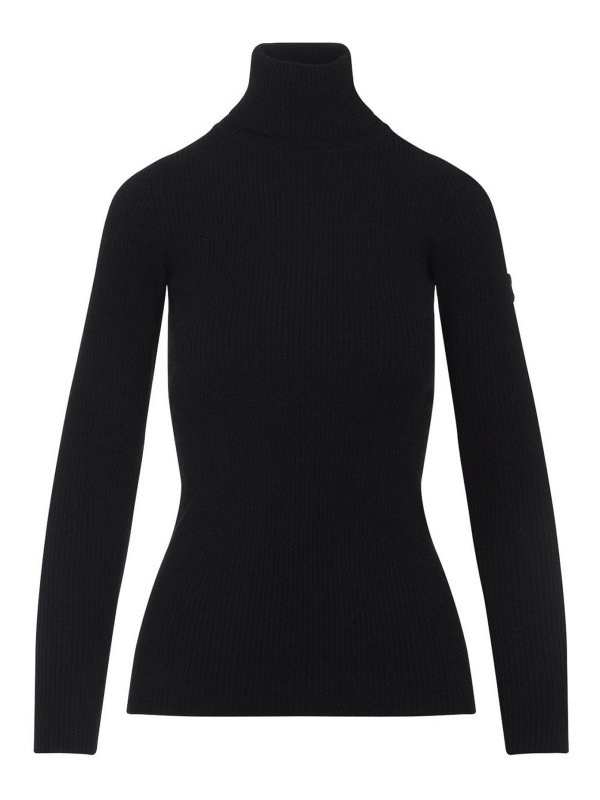 YVES SALOMON: クルーネック - クルーネック - 黒