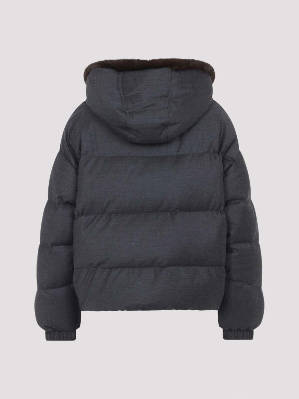 The Best Shops YVES SALOMON: ダウン・ハイテクジャケット - ダウンジャケット - ダークグレー