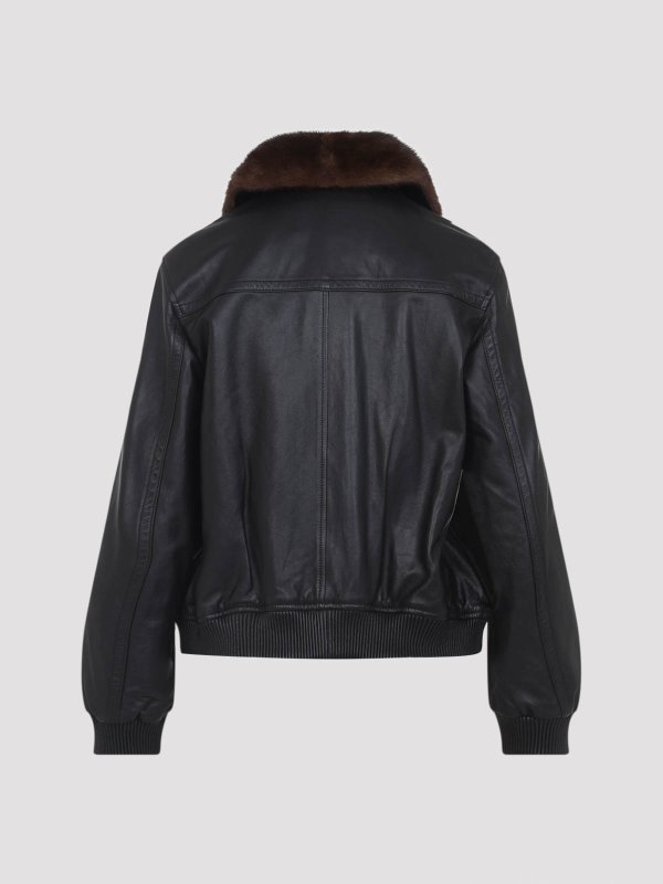 YVES SALOMON: leather jacket online - Leather Jacket