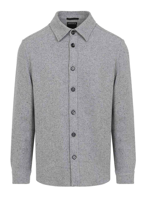 ZEGNA: Camisas - Camisa - Plata