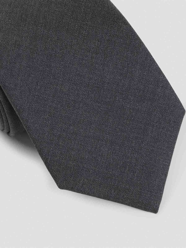 KITON: Krawatten und Fliegen online - Krawatte - Grau