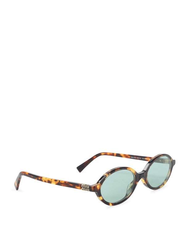 MIU MIU: Lunettes de soleil - Lunettes De Soleil - Marron