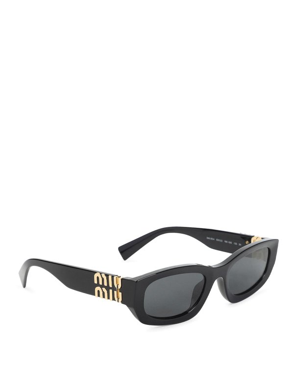 MIU MIU: Lunettes de soleil - Lunettes De Soleil - Noir