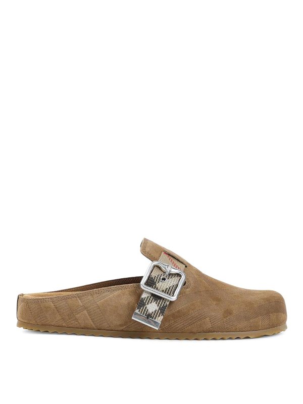 BURBERRY: Mocasines y Zapatillas - Mocasines - Marrón