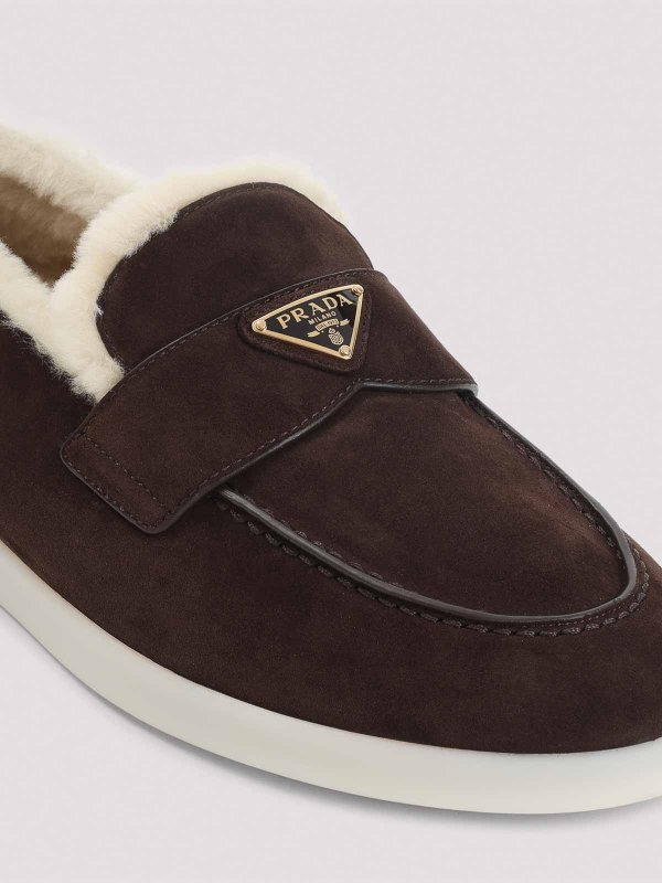 Calf Leather Loafers shop online: PRADA