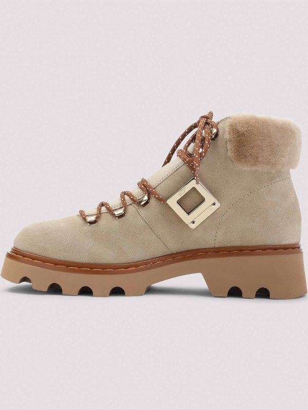 ROGER VIVIER: boots online - Viv Rangers Track Fur Boots