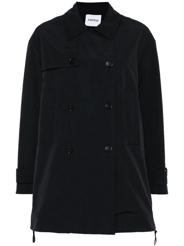 ASPESI: cappotti trench online - Trench Imbottito Blu