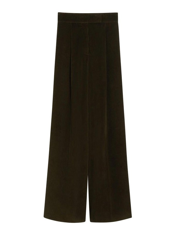 Max Mara: テーラードトラウザー - テーラードパンツ - 緑