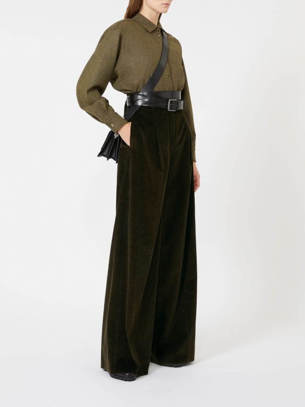 Max Mara: テーラードトラウザー online - テーラードパンツ - 緑