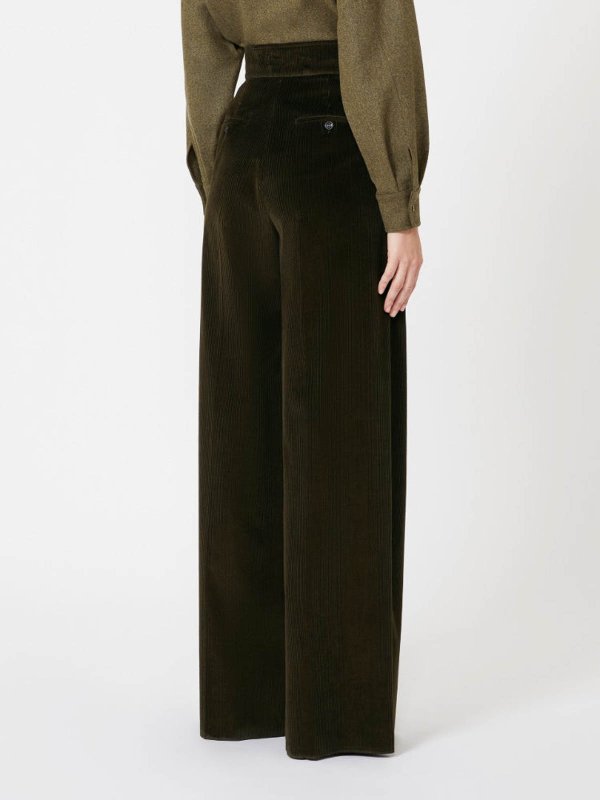 テーラードパンツ - 緑 shop online: Max Mara