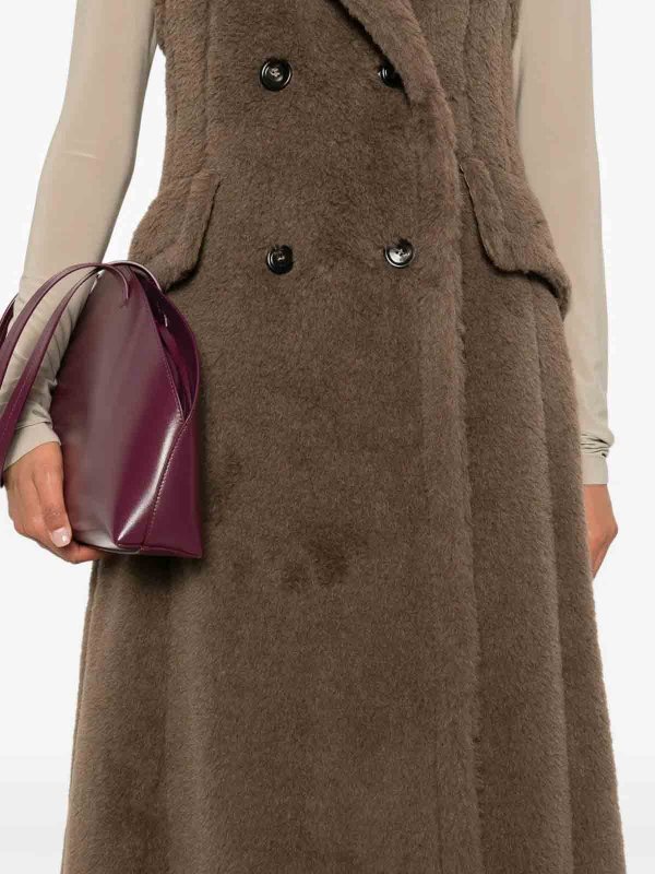 Max Mara: waistcoats & gilets online - Brown vest parade
