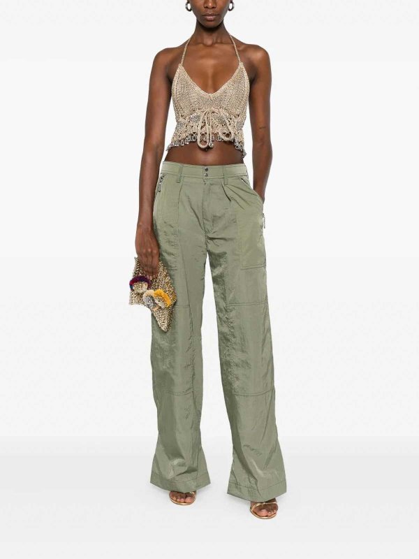 The Best Shops RABANNE: Pantalone Verde