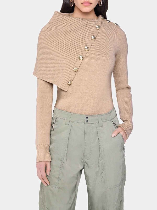 クルーネック - ベージュ shop online: RABANNE