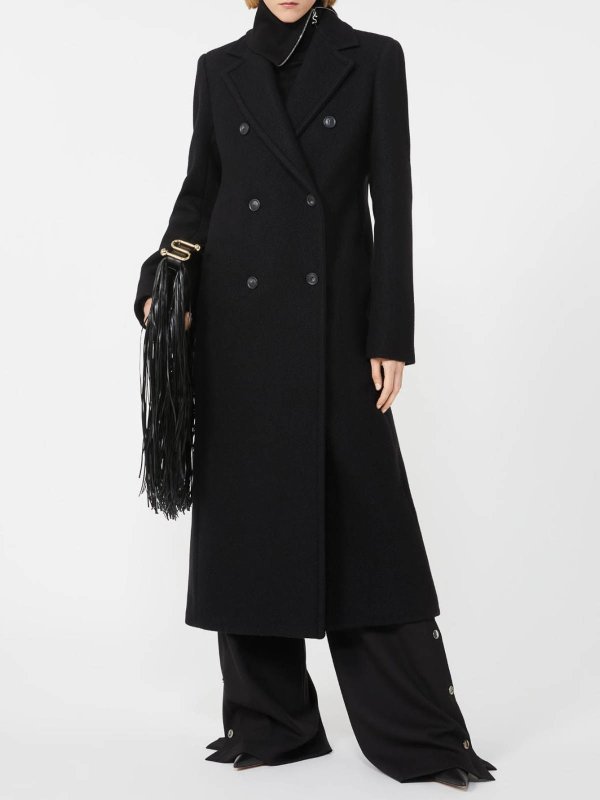 Common black coat shop online: SPORTMAX