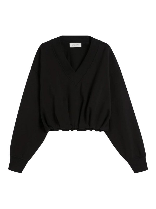 SPORTMAX: Sudaderas y suéteres - Sudadera - Negro