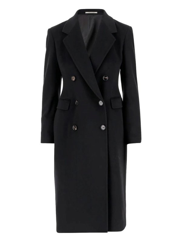 TAGLIATORE: knee length coats online - Black coat