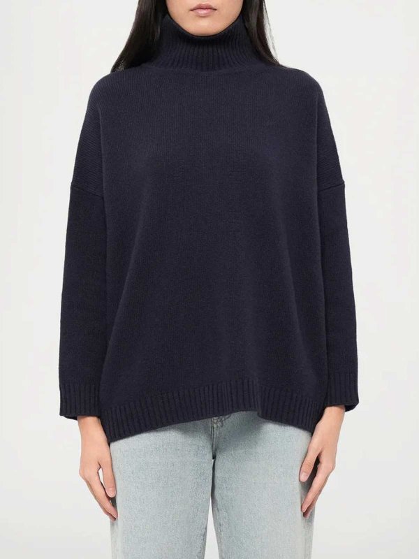 The Best Shops WEEKEND MAX MARA: Turtlenecks & Polo necks - Borgia blue sweater