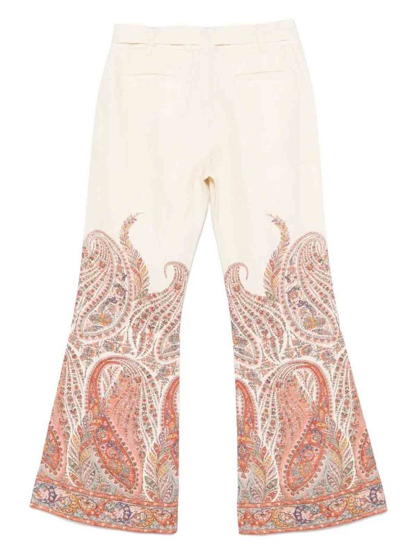 ZIMMERMANN: casual trousers online - Pantaloni Rhiannon Cream