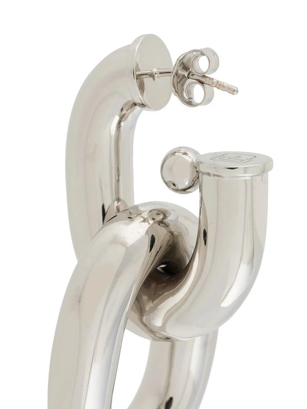 RABANNE: Earrings online - Silver chain earrings