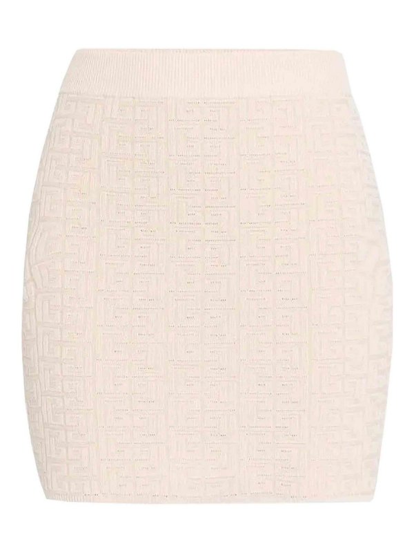 Balmain: minigonne - Gonna corta a maglia