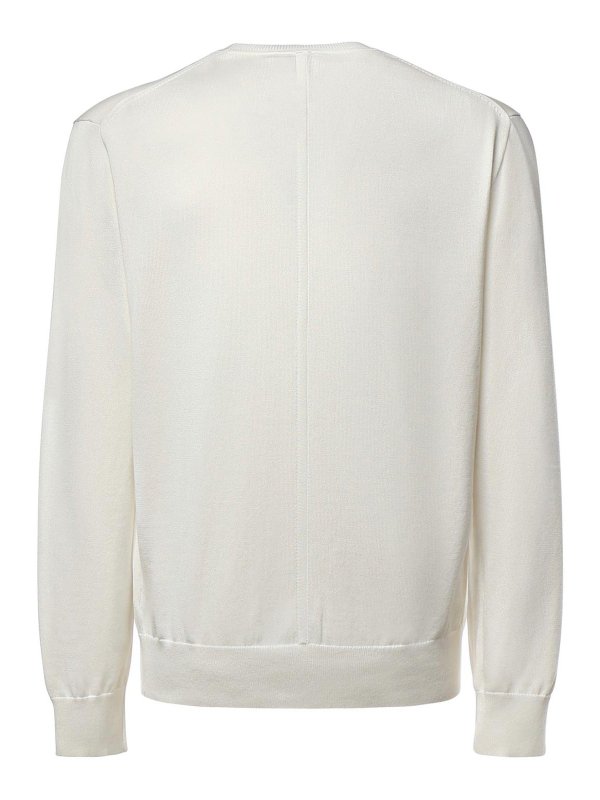 The Best Shops CALVIN KLEIN: Strickpullover mit Rundhalsausschnitt - Rundhalspullover - Grau