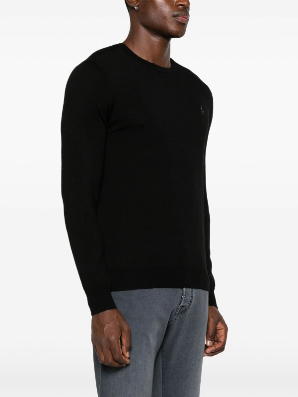 The Best Shops POLO RALPH LAUREN: Suéteres con cuello pico - Suéter Cuello Redondo - Negro