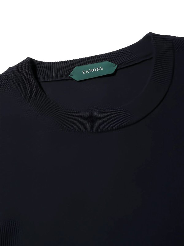 ZANONE: Suéteres con cuello pico online - Suéter Cuello Redondo - Azul Oscuro