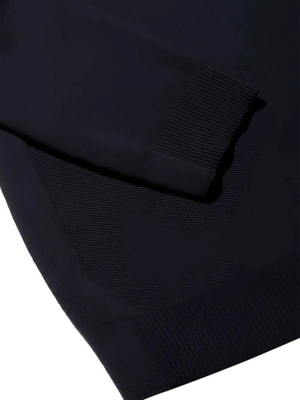 The Best Shops ZANONE: Suéteres con cuello pico - Suéter Cuello Redondo - Azul Oscuro